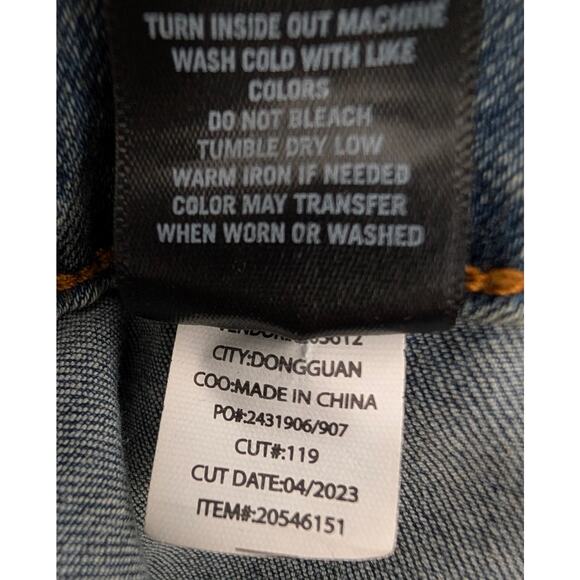 Hot Topic Butterfly Flare Jeans Women 26 Patchwork Boho Festival Retro Y2K Artsy - Picture 8 of 8